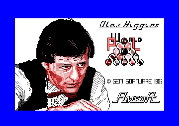 Alex Higgins World Pool (UK) (1985) screen shot title